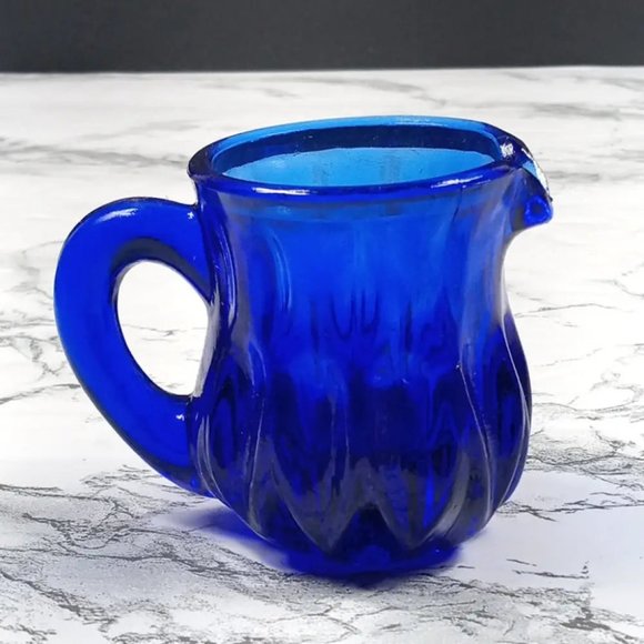 Degenhart Glass Mini Pitcher Trinket Paperweight Toothpick Vtg - Picture 3 of 7